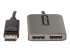 StarTech.com 2-Port DisplayPort MST Hub, Dual 4K 60Hz, DP to 2x DisplayPort Monitor Adapter, DP 1.4 Multi-Monitor Video Adapter w/ 1ft Built-in Cable, USB Powered, Windows Only - Framsidan