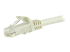 StarTech.com 1.5m CAT6 Ethernet Cable, 10 Gigabit Snagless RJ45 650MHz 100W PoE Patch Cord, CAT 6 10GbE UTP Network Cable w/Strain Relief, White, Fluke Tested/Wiring is UL Certified/TIA - Närbild