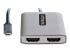 StarTech.com USB-C to Dual HDMI MST HUB, Dual HDMI 4K 60Hz, USB Type C Multi Monitor Adapter for Laptop w/ 1ft (30cm) cable, DP 1.4 Multi-Stream Transport Hub, USB Type C to 2x HDMI Ports - Närbild