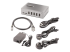 StarTech.com 10-Port USB-C Hub, 8x USB-A + 2x USB-C, Self-Powered w/ 65W Power Supply, USB 3.1 10Gbps Hub w/ BC1.2 Charging, Desktop/Laptop USB Hub with 3ft Locking USB-IF Certified Cable - Höger vinkel