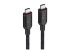 Unisynk - USB-kabel - 24 pin USB-C (hane) till 24 pin USB-C (hane) - Vänster vinkel